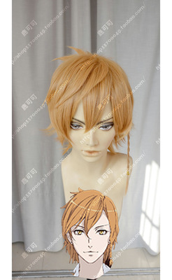 taobao agent Lujia Dance with Devils and Demon Dance Chu Chu Shenwu Lie Golden Brown -side braid COSPLAY wigs