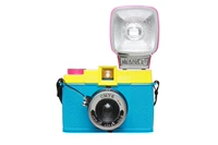 LOMO máy ảnh DianaF + đầy màu sắc phiên bản đặc biệt CMYK Diana 120 retro máy ảnh biến Polaroid instax sq20