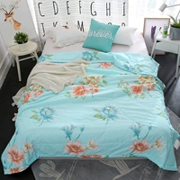 2018 điều hòa không khí mùa hè da thân thiện đang được in rửa giường quà Triển lãm công ty máy tổ chức nòng cốt rửa - Bộ đồ giường trẻ em 	drap giường cho bé gái	