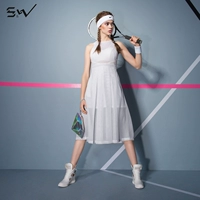 S & W speed chỉ 2018 mới không tay dài váy thể thao giản dị váy tennis gạc vest nữ - Trang phục thể thao quần áo tập gym nữ adidas chính hãng