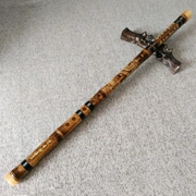 Gói sáo Yuping tinh tế Zizhu nhỏ một giọt B điều chỉnh sáo chuyên nghiệp chơi sáo mới bắt đầu hai phần sáo trúc - Nhạc cụ dân tộc