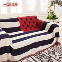 Anh Union Jack Bắc Âu Mỹ Stars and Stripes thảm pad bụi dày bảo vệ nắp trượt sofa khăn bìa đầy đủ - Bảo vệ bụi bao trùm máy giặt