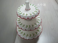 Рука по внешней торговле -напорированная полка керамического торта/поддержка торта (микро -дефект не влияет на тех, кто заботится об использовании)
