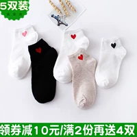 Thuyền vớ nữ thấp để giúp nông miệng vớ cotton thoáng khí đơn giản cao đẳng gió ống ngắn vớ cotton vớ màu rắn vớ cotton bán vớ các loại