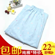 Quần pyjama nữ cotton mùa thu nhà quần XL lỏng hoạt hình mùa hè mỏng phần quần nhà mùa xuân và mùa hè