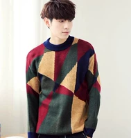 Mùa thu và mùa đông nam giới và phụ nữ Hàn Quốc phiên bản của áo len thanh niên thời trang đan không thường xuyên người đàn ông và phụ nữ áo len những người yêu thích áo len áo len cổ lọ