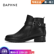 Daphne chính thức cửa hàng flagship booties 2018 mới mùa thu giày dày với phẳng với giày đặc biệt và mắt cá chân khởi động của phụ nữ khởi động mùa đông