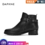 Daphne chính thức cửa hàng flagship booties 2018 mới mùa thu giày dày với phẳng với giày đặc biệt và mắt cá chân khởi động của phụ nữ khởi động mùa đông bốt cổ ngắn