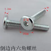 Dongri M8 đảo ngược lục giác lục giác đầu phẳng vít lớn đầu phẳng vít fastener đồ nội thất sofa giường bàn văn phòng ốc - Chốt