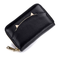 Dễ thương Accord Thẻ Gói Đa Thẻ Lady Da New Coin Purse Bộ Thẻ Tín Dụng ví da nam