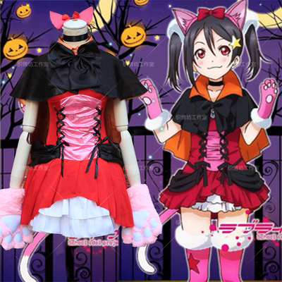 taobao agent Episode 6 LOVE LIVE Yazawa Cat Women's Halloween Server Witch COSPLAY Playing Singing Service