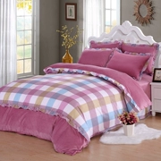 San hô chăn che mảnh đơn flannel cộng với nhung dày hai mặt bông pha lê nhung nhung đôi - Quilt Covers