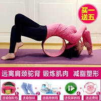 Yoga bánh xe lăn eo nữ giảm béo tập thể dục định hình thư giãn hỗ trợ người mới tập eo người mới bắt đầu đào tạo con lăn - Yoga dây miniband