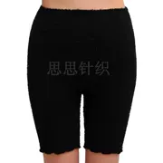 2 mảnh của mùa thu và mùa đông nhập khẩu sợi nylon quần eo cao dệt kim quần ấm an toàn đáy quần short nữ năm quần