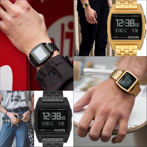 Американская покупка Straight Post Nixon Watch Nixon A1107-502 Нейтральная цифровая квадратная квадратная квадратная мужская и женские часы