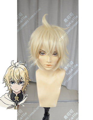 taobao agent End of the Seraph Hundred Night Michar Little Angels Light Milk Gold Explosion COSPLAY wig