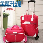 Hàn quốc phiên bản của xe đẩy túi túi du lịch nữ công suất lớn sinh viên xách tay trường hợp xe đẩy túi du lịch ngắn-hành lý từ xa bun mẹ gói