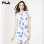 Fila Fila váy mùa hè mới thể thao bông ngắn tay áo nữ | 26728212 quần thể thao nữ ngắn