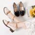 Harajuku phong cách Nhật Bản hoang dã vòng nông miệng giày phẳng nữ mùa hè mới England retro dày với thấp để giúp đôi giày nhỏ Giày cắt thấp
