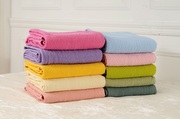 Phổ biến 200 * 230 Bộ Đồ Giường Điều Hòa Không Khí Mùa Hè Mát Mẻ Tấm Giặt Trải Giường Cotton Màu Rắn