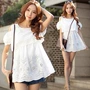 Mùa hè mới phiên bản Hàn Quốc của áo sơ mi ren openwork áo chống nắng mỏng dành cho nữ áo sơ mi màu