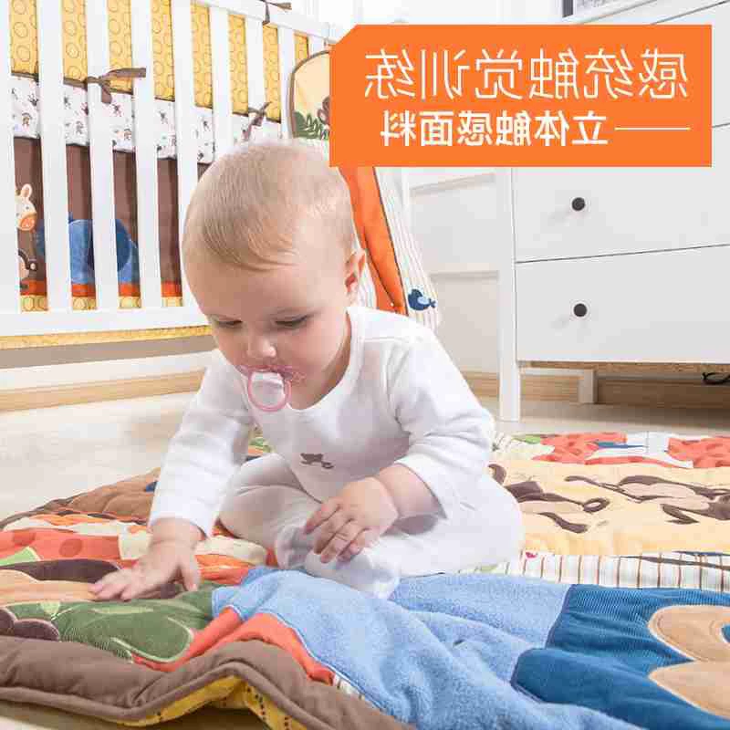 Nhật Bản mua giường cũi Hoa Kỳ xung quanh giường trẻ em chống va chạm cho trẻ sơ sinh Bộ đồ giường trẻ em bốn mùa qua - Túi ngủ / Mat / Gối / Ded stuff