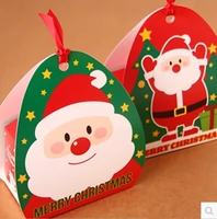 Bell -Capered Double -Sided Santa Claus West Point Box 2/Babes Christmas Biscuit Box Nougat Box Gingerbread Box