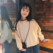 Mùa thu Hàn Quốc phiên bản của ulzzang mềm chị Harajuku bf gió cộng với nhung áo len nữ ngắn sinh viên chic coat jacket mùa thu