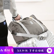 2018 túi du lịch mới túi xách tay vai có thể được thiết lập xe đẩy túi duffel túi gấp di động đa chức năng mua sắm túi