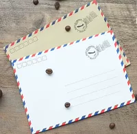 Специальная обратная связь Оригинальная ретро -конверт Характеристика авиационной ковхики бумага Retro B6 Overvelope может отправить по почте 10 установок