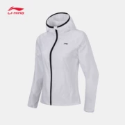 Li Ning Womens 18 mùa xuân mới đào tạo loạt áo dài tay phù hợp với áo khoác trùm đầu áo khoác thể thao trench coat AFDN028