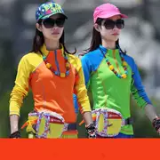 Quần áo leo núi phù hợp với mùa hè mỏng phần tay áo dài chạy thể thao chống nắng thoáng khí áo gió ngoài trời quần áo nhanh khô - Quần áo ngoài trời