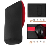 SLR túi máy ảnh bộ nhớ cache của màu đỏ và đen vải không thấm nước hai mặt dày đàn hồi cao - Phụ kiện máy ảnh kỹ thuật số