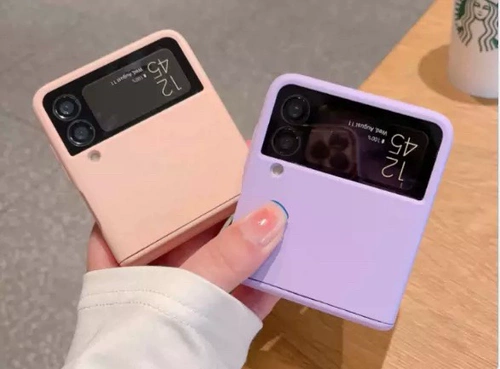 Samsung, совместимый GalaxyZFlip4, складная барсетка, чехол для телефона, GalaxyZFlip3, защитный чехол, GalaxyZFlip5, вал, простой и элегантный дизайн, защита при падении, «сделай сам»