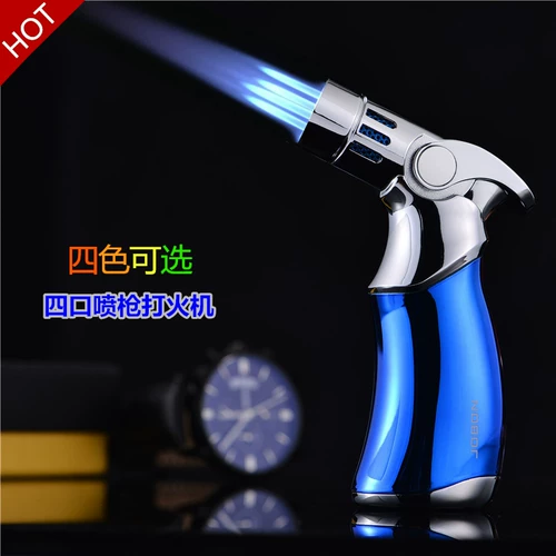 Творческий персонализированный металлический четырех -распылительный огонь с высокой температурой спрей -мошенничество сигар с сигаром точка -моксибибибибибибиблема надувная подарочная коробка для пожарной машины.