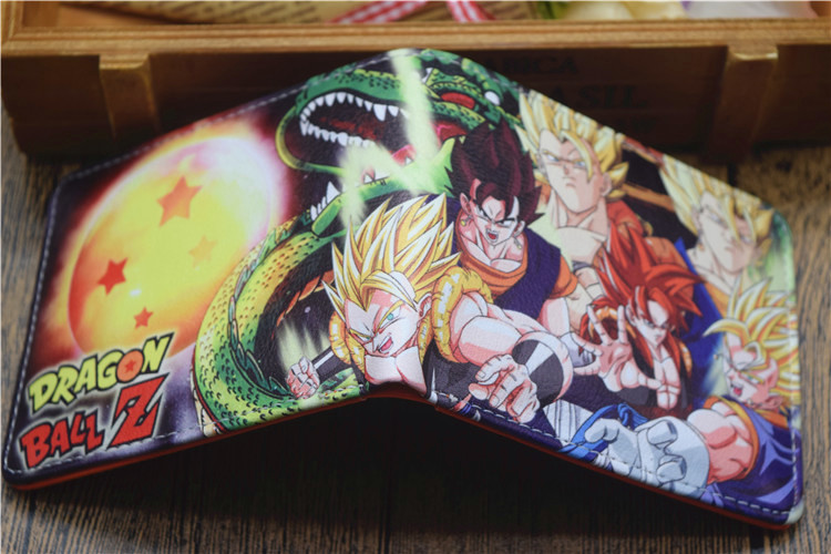 Longzhu BCartoon comic Dragon Ball DRAGONBALL Sun WuKong Saiya people PU student children wallet free shipping