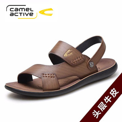 Camel Active骆驼动感LT57852夏季休闲软底头层牛皮凉鞋