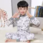 Bộ đồ ngủ của Qiuyi Qiuku cho trẻ em Bộ đồ lót bé gái bằng vải bông cho bé trai - Quần áo lót thời trang cho bé
