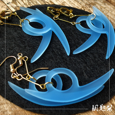 taobao agent Key sauce free shipping big snake pill earrings clip cos prop access to Naruto Ninja anime same model