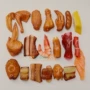 Mô phỏng thực phẩm mô hình đạo cụ đồ trang trí thực phẩm thịt chân gà cánh gà thịt lợn tôm trẻ em chơi nhà đồ chơi giáo dục đồ chơi cho bé trai