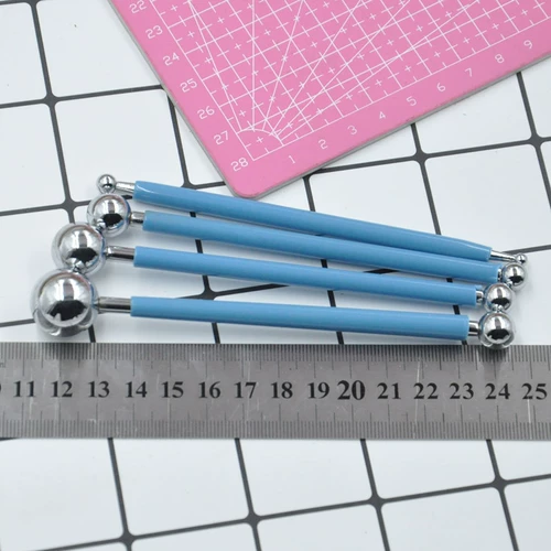 Глина, металлический прозрачный комплект из нержавеющей стали, 4 шт