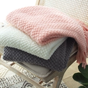 Nordic giải trí máy lạnh chăn mền chăn được trang trí mô hình phòng ngủ mất bong bóng cashmere đan chăn len miễn phí vận chuyển cao su màu hồng - Ném / Chăn