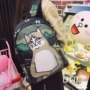 Ramen bóng mới học sinh nam và nữ túi hoạt hình ba lô mèo dễ thương giản dị cặp ba lô Harajuku balo lv nam