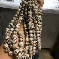 Мьянма натуральная конопляная веревка оригинальное дерево -мохимическое нефритовое силиконовое дерево DIY Bangtikzhuanzhu Tube Beads Тибетские бусины рядом с ожерельем