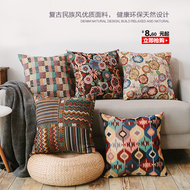Retro bộ sofa phong cách bohemian gió quốc gia bông ôm gối đệm bìa gối hai mảnh