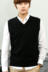 18 mùa xuân người đàn ông mới của V-Cổ áo ghi lê kích thước lớn vest không tay áo len màu rắn dệt kim vest Dệt kim Vest