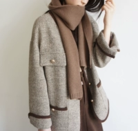 Ретро шерстяное расширенное шерстяное пальто, куртка, изысканный стиль, оверсайз