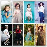 2019 xuân mới quần áo nhiếp ảnh trẻ em studio cô gái nhỏ nghệ thuật vị trí ảnh phong cách váy trẻ em váy công chúa - Khác đồ bơi bé trai