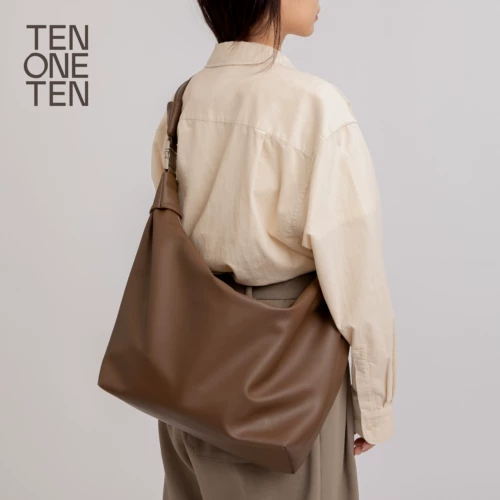 Десять ОДИН ДЕСЯТЬ/Тянь ВЕНДИАНСКИЙ ПРАКТИЧЕСКИЙ Ультра -Биг Коричневый Плековой Плековой Крест -Тело, удерживающее компьютерное пост джиали, мешок для пеленки