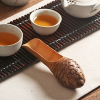 Корень ручной работы на резной чайной лотос чайная ложка бамбуковой корень чай - это бамбуковая чайная лопата